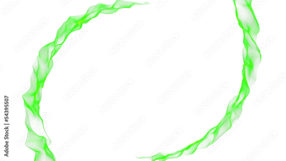Spiral green energy transition on white background Spiral green energy transition on white background