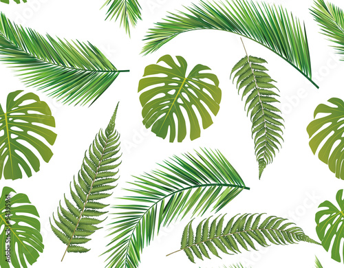 seamless leaves background