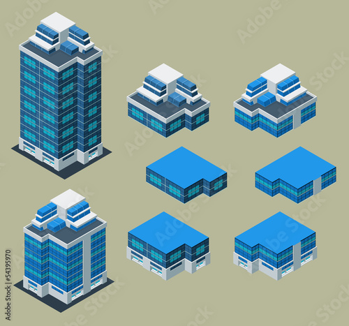 isometric building
