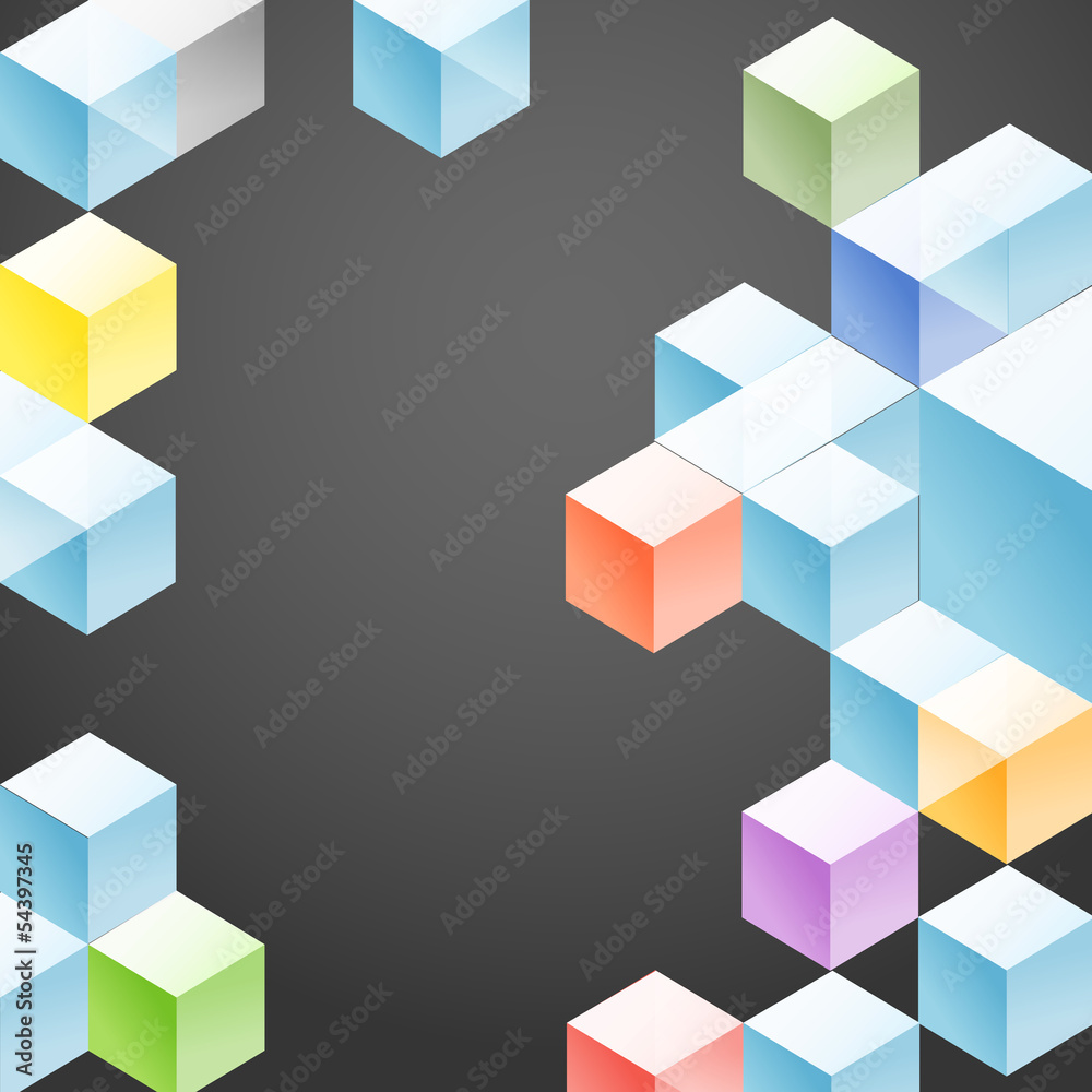 Abstract geometric design template