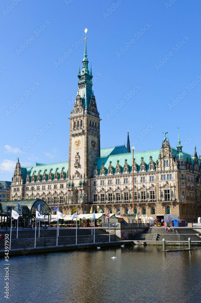 Fototapeta premium The city hall of Hamburg