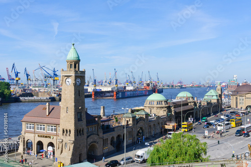 The Port of Hamburg and the Landungsbrücke 