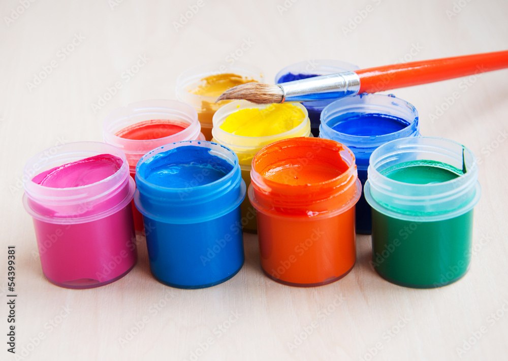 art and craft equipment on a school table art and craft equipment on a school table