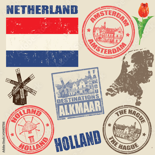 Set of Netherland stamps