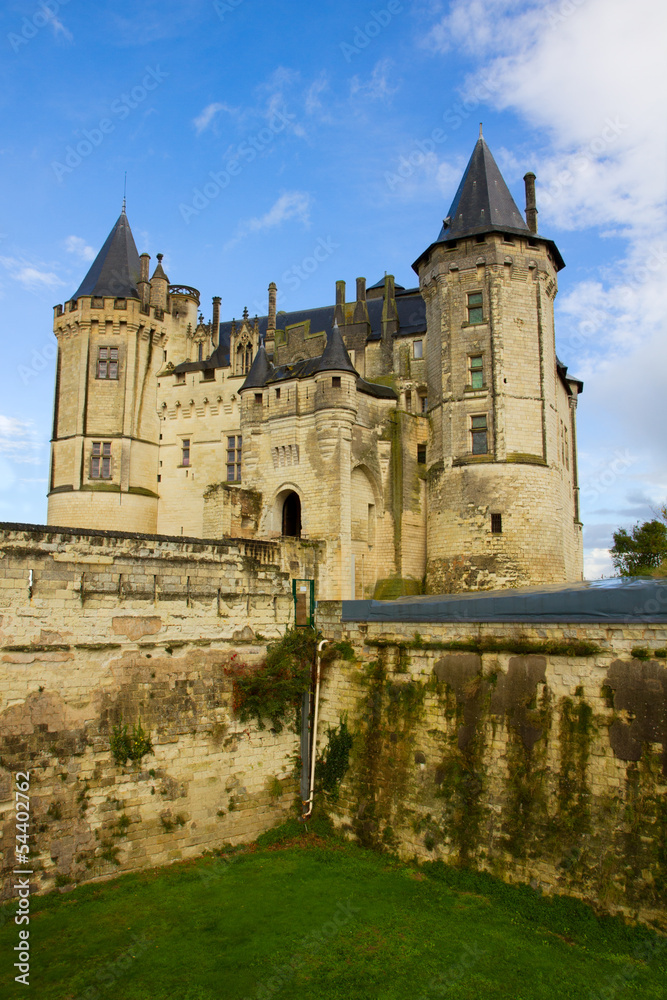 Saumur castle at Loire valley
