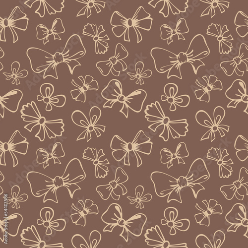seamless pattern with gift bow