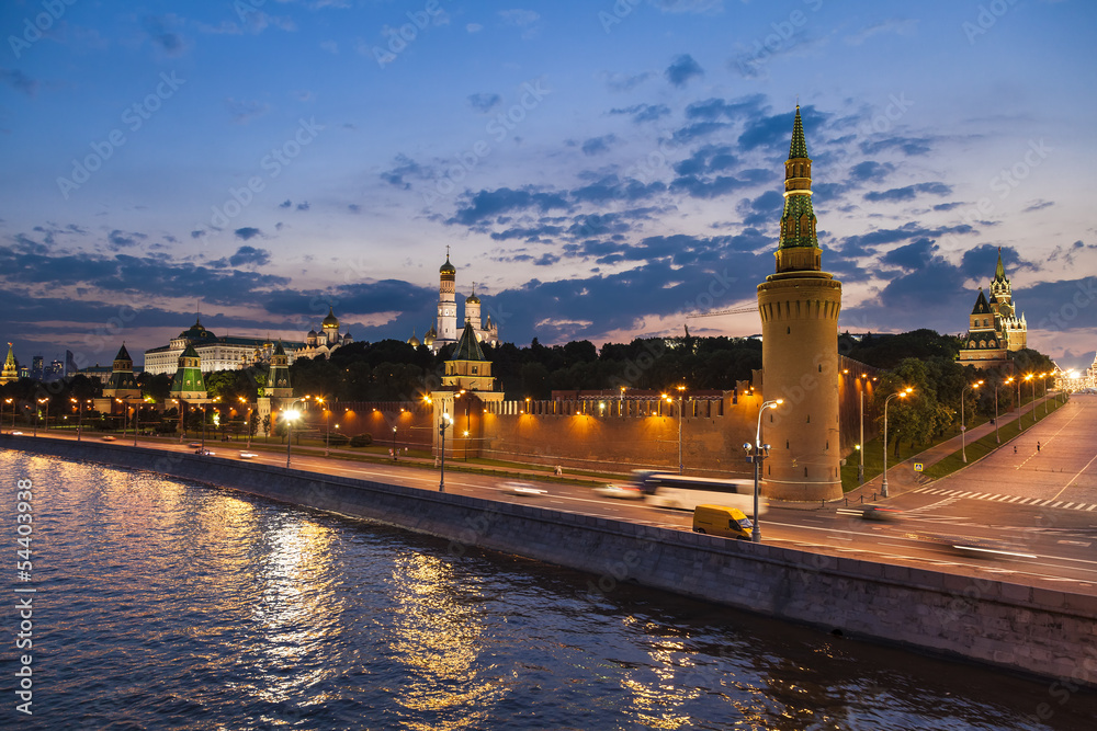 Panoramic view of Moscow Kremlin, Russia Panoramic view of Moscow Kremlin, Russia