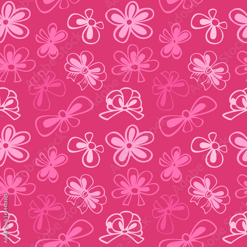 Wallpaper Mural seamless pattern with gift bow Torontodigital.ca