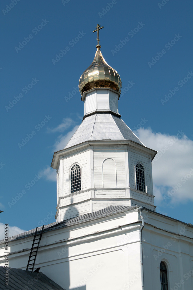 Golden dome of Russian orthodox church