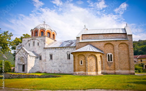 Fotografiet Orthodox monastery Studenica in Serbia,