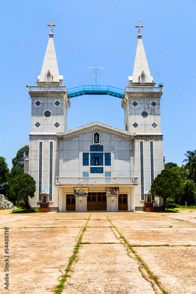 Catholic church, Nakhon Panom, Thailand.