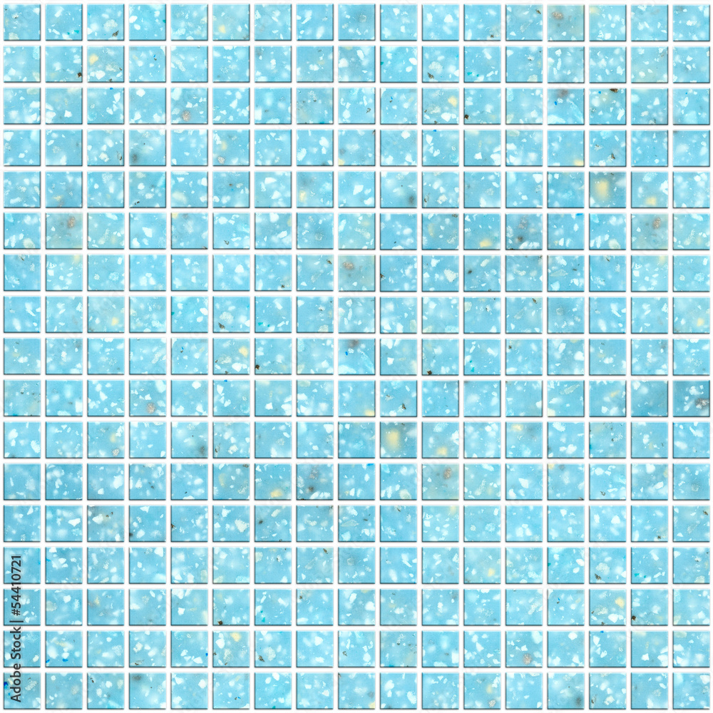 Fototapeta premium Illustration of blue Tile mosaic background for design