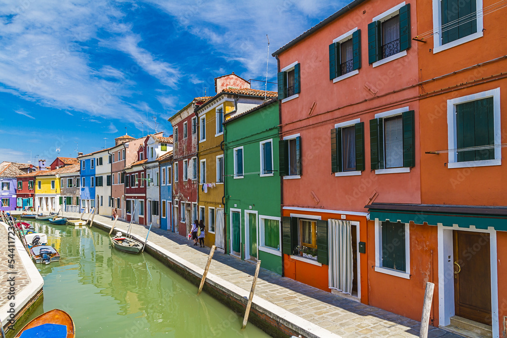 Burano island in Venice,Italy