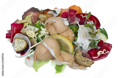 Food waste isolated concept
