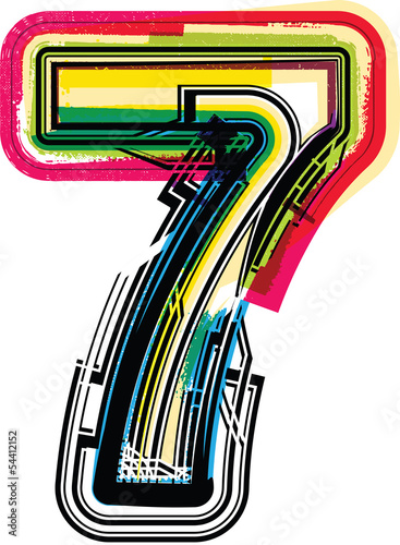 Colorful Grunge NUMBER 7