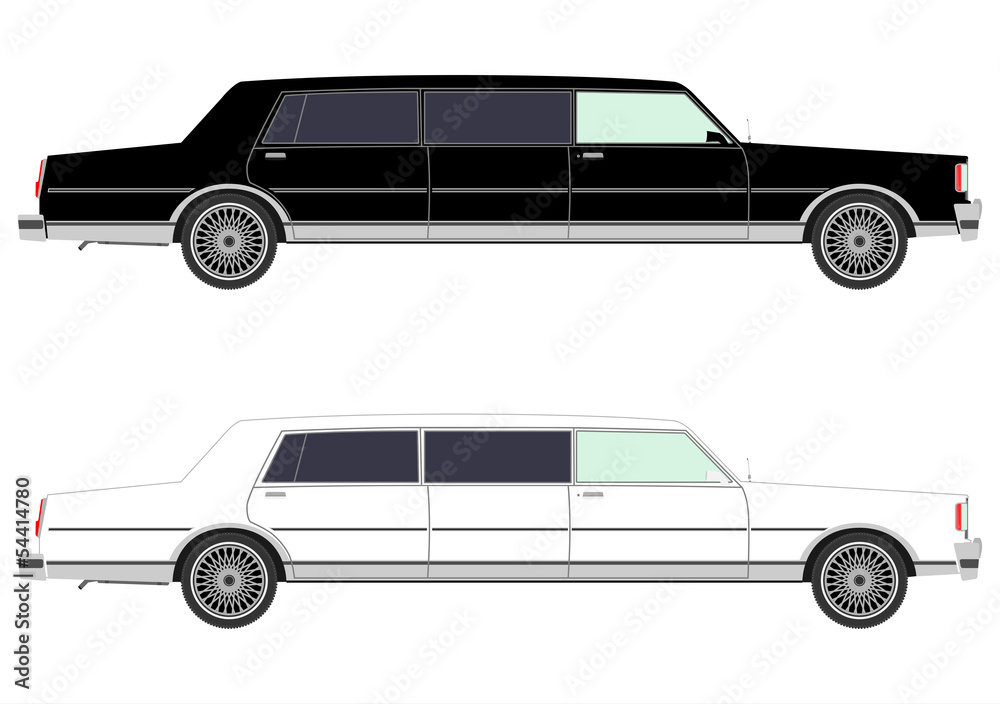 Stretch limo in two colors