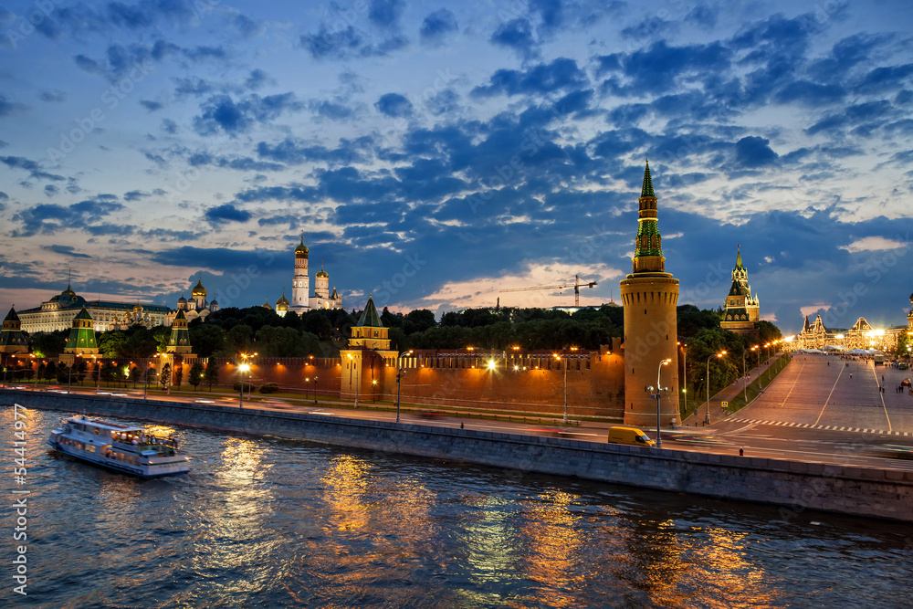 Panoramic view of Moscow Kremlin, Russia Panoramic view of Moscow Kremlin, Russia