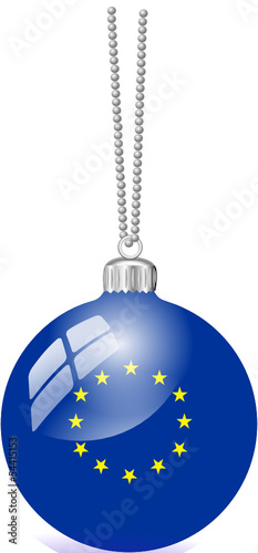 Weihnachtskugel Europa