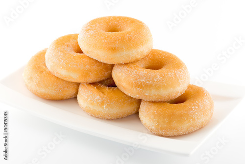 sugary donut  isolated on a white background