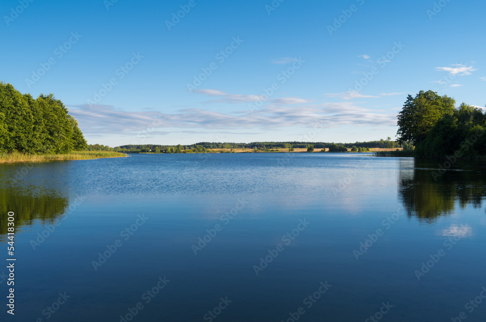 Lake in Lubichowo, Poland