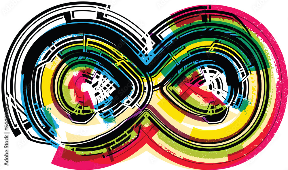 Colorful Grunge symbol Colorful Grunge symbol