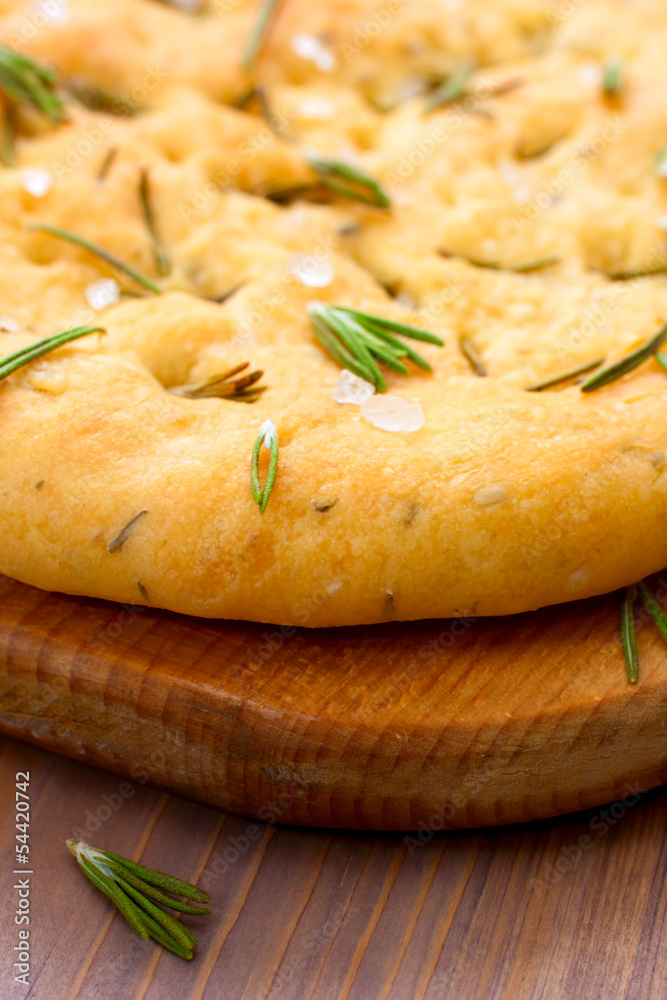 Italian focaccia bread