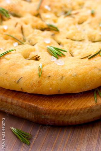 Obraz na płótnie Italian focaccia bread w salonie
