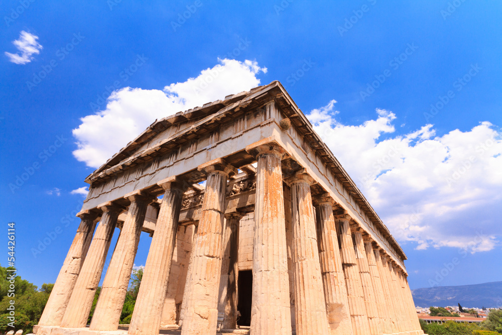 Ancient Agora temple at Athens