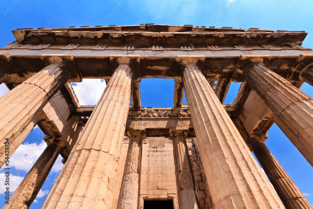 Ancient Agora temple at Athens