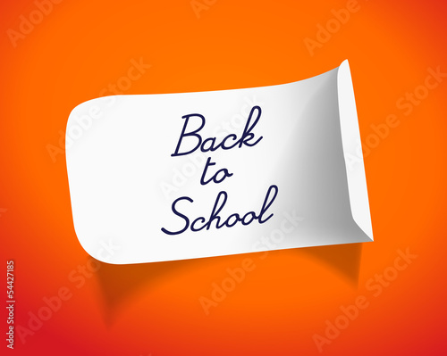 Back to school message vector illustration