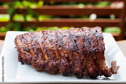 Grilled pork ribs