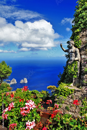picturesque Capri island. Italian holidays