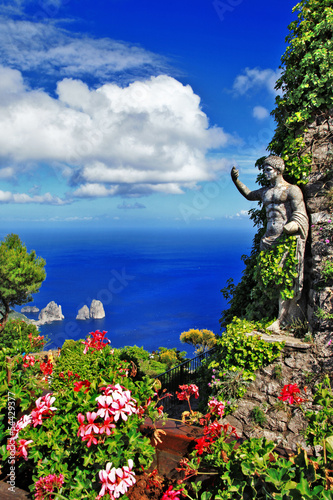 picturesque Capri island. Italian holidays photo