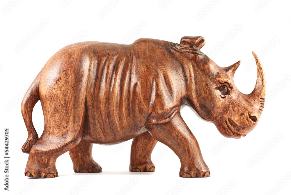 Fototapeta premium Rhinoceros rhino sculpture