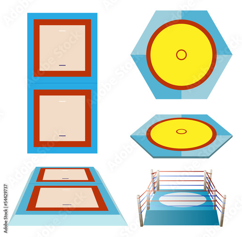 Olympic sports martial art field set