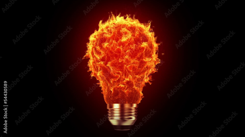 Flaming bulb Flaming bulb