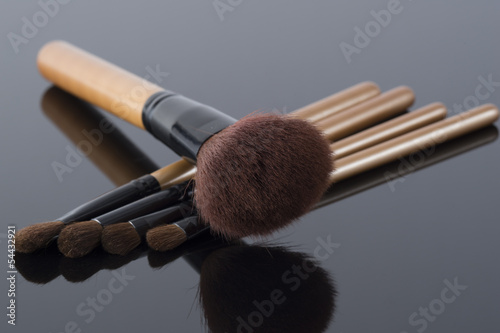 Set of make-up brushes