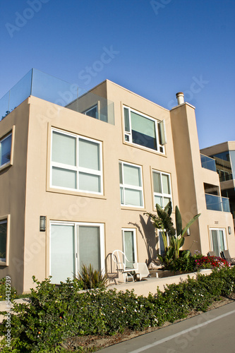 Modern architectural house front