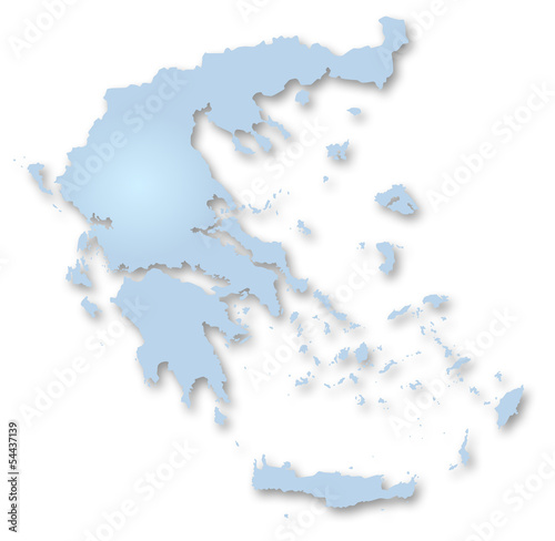 Carte de la Grèce