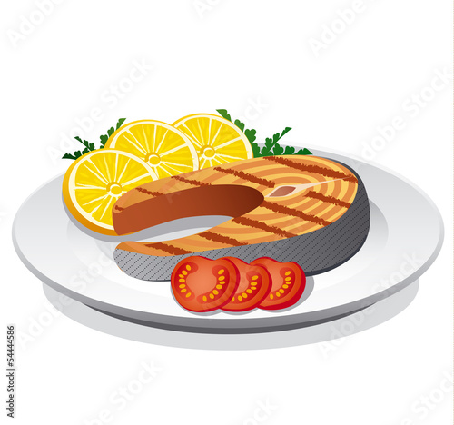 salmon steak