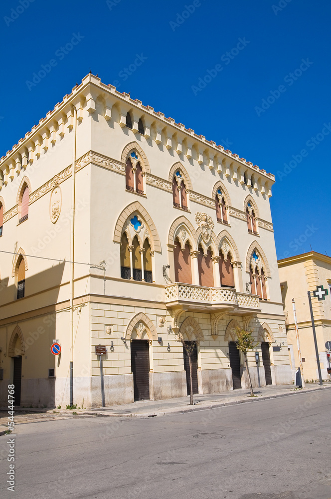 Manfredi Palace. Cerignola. Puglia. Italy.