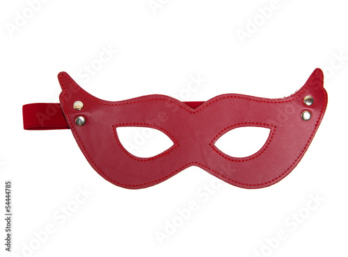 Red fetish mask