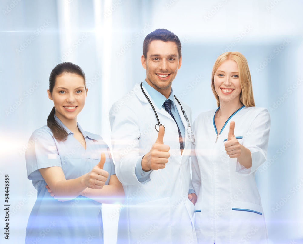 professional young team or group of doctors professional young team or group of doctors