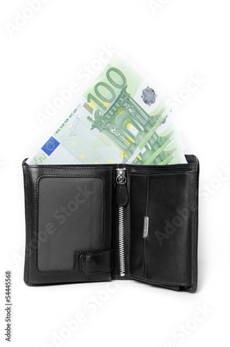 Portemonnaie mit 100-Euro Scheinen