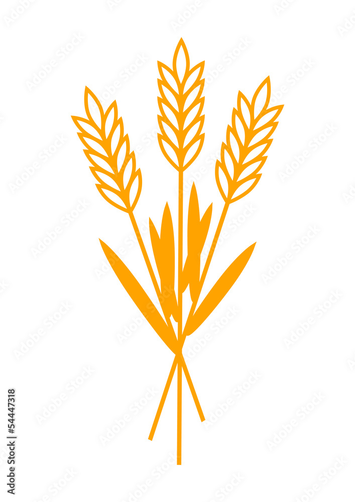 Grain icon on white background Grain icon on white background