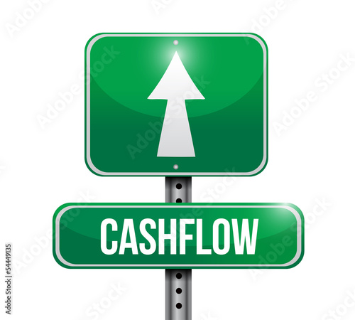 Photography cashflow road sign illustration design