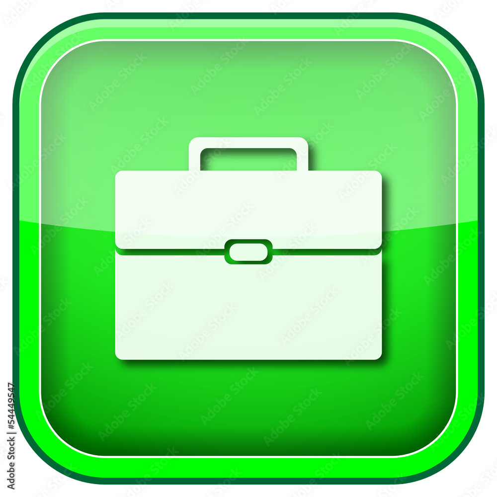 Green square shiny icon