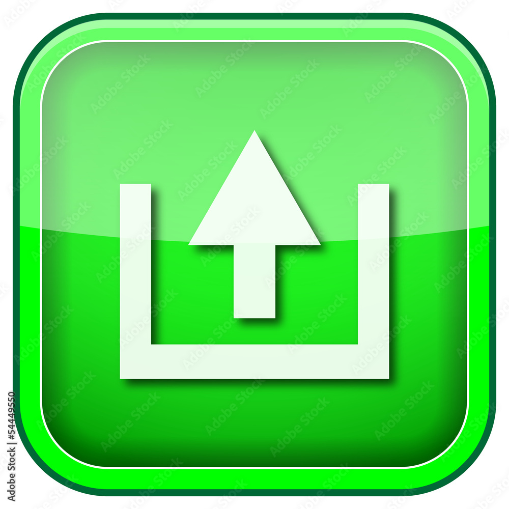 Green square shiny icon Green square shiny icon