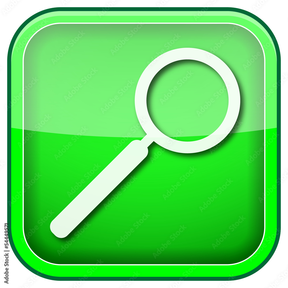 Green square shiny icon