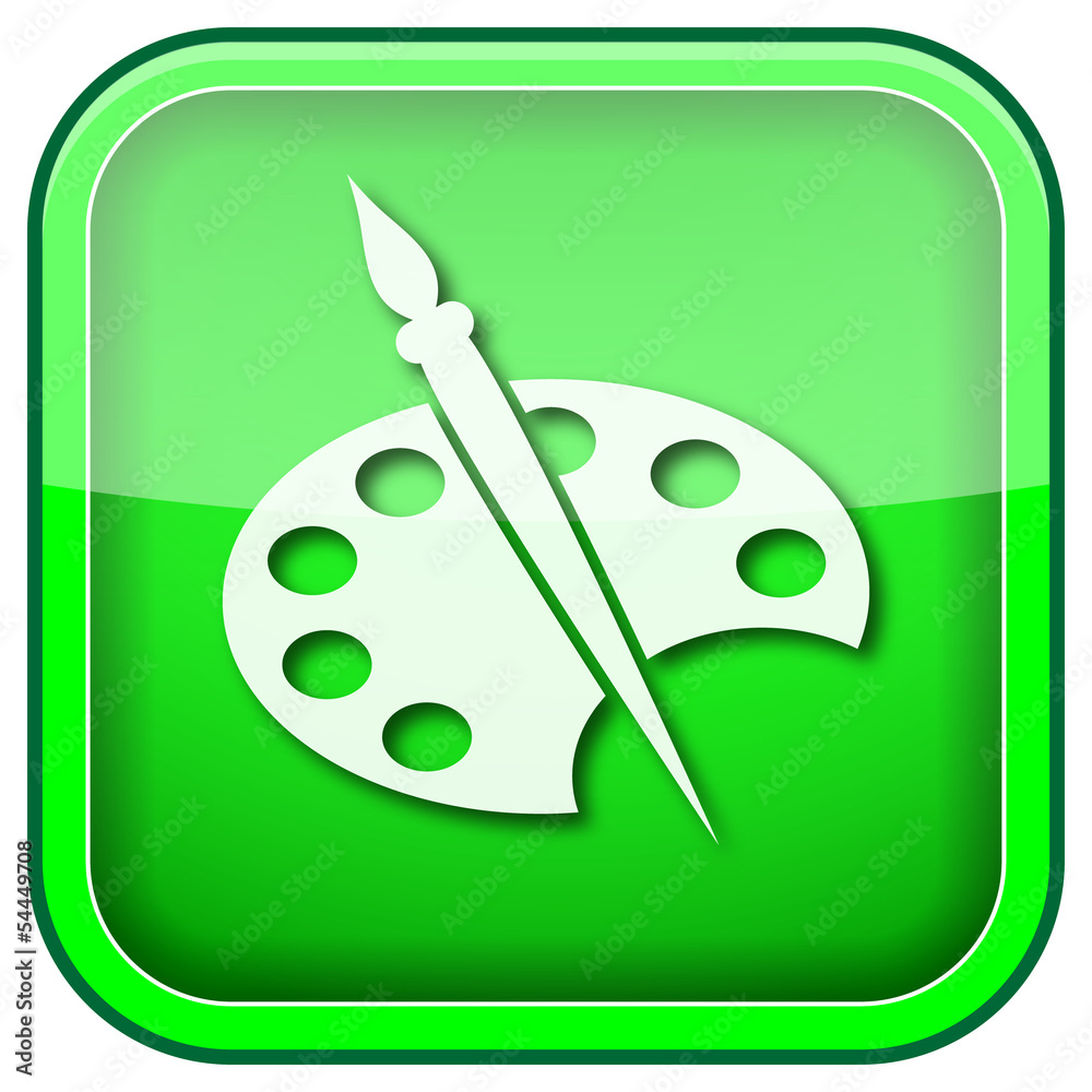 Green square shiny icon Green square shiny icon